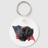 Porte-clés Drapeau Napolitain Mastiff (Recto)