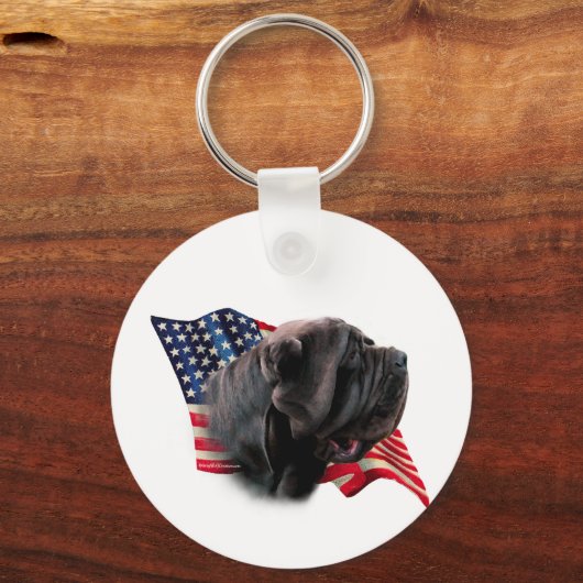 Porte-clés Drapeau Napolitain Mastiff (Recto)