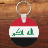 Porte-clés Drapeau national actuel de l'Irak (Recto)