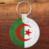 Porte-clés Drapeau national de Grunge Algérie (Recto)