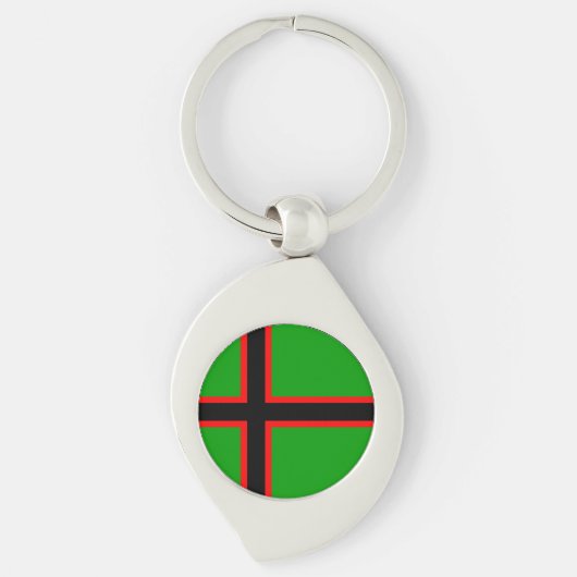 Porte-clés Drapeau national de Karelia (Devant)