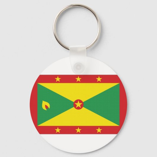 Porte-clés Drapeau national de la Grenade (Recto)