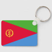 Porte-clés Drapeau National de l'Érythrée Rectangle (Recto)
