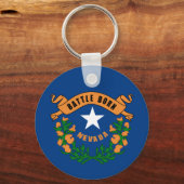 Porte-clés Drapeau national du Nevada (Recto)
