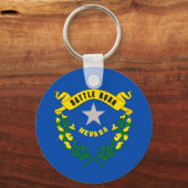 Porte-clés Drapeau national du Nevada (Recto)