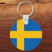 Porte-clés Drapeau national suédois (Recto)