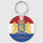 Porte-clés Drapeau néerlandais & vacances Pays-Bas, patriotes (Verso)