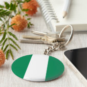 Porte-clés Drapeau nigérian (Côté)