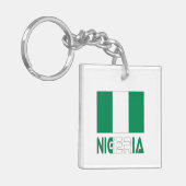 Porte-clés Drapeau nigérian et Nigeria (Devant gauche)