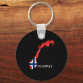Porte-clés Drapeau Norvège - Norvège (Recto)