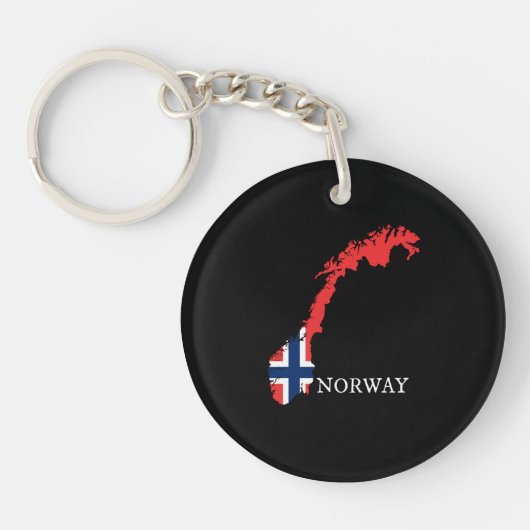Porte-clés Drapeau Norvège - Norvège (Devant)
