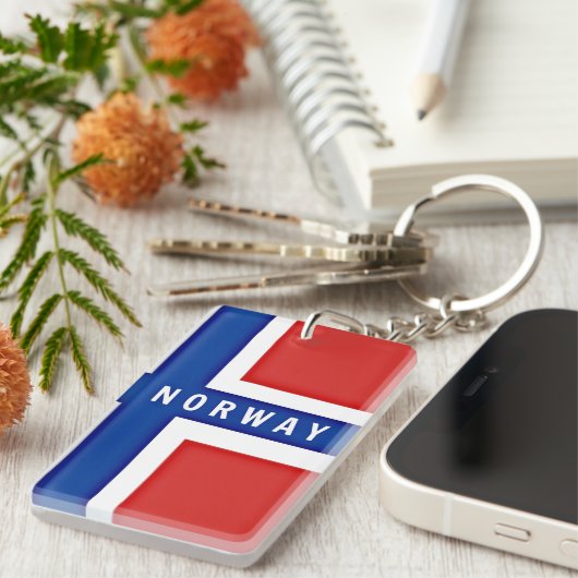 Porte-clés Drapeau norvégien (Devant droit)