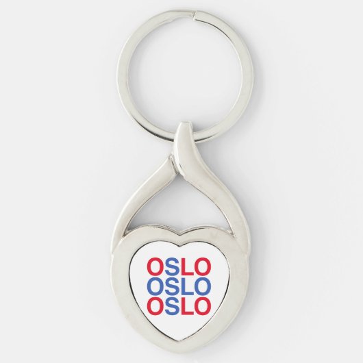 Porte-clés Drapeau norvégien OSLO (Devant)