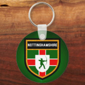 Porte-clés Drapeau Nottinghamshire (Recto)