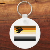 PORTE-CLÉS DRAPEAU OFFICIEL DE FIERTÉ D'OURS (Recto)