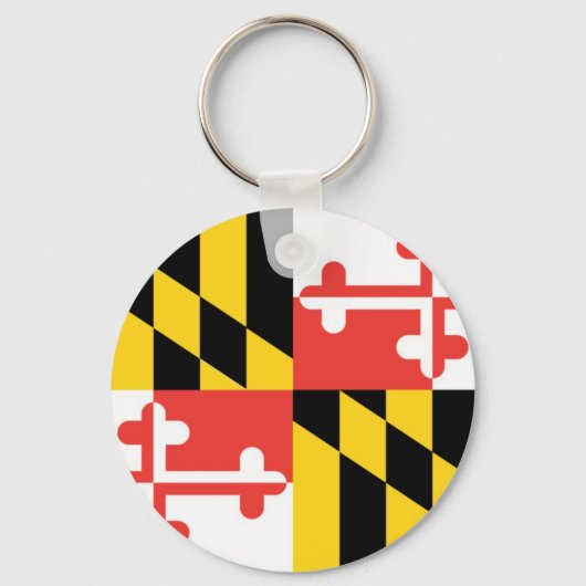 Porte-clés Drapeau officiel de l'État du Maryland (Recto)