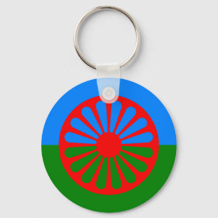 Porte-clés Drapeau officiel des Tziganes roumains