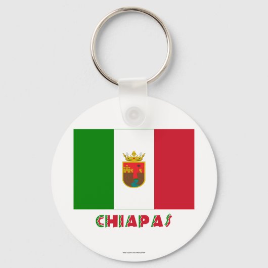 Porte-clés Drapeau officieux du Chiapas (Recto)