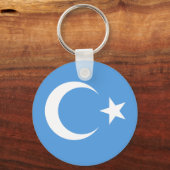 Porte-clés Drapeau ouïghour/Turkestan oriental (Recto)