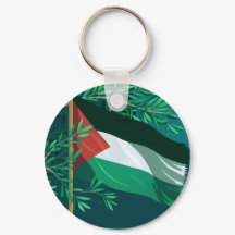 Drapeau palestinien et olivier