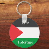 Porte-clés Drapeau palestinien Libérez la Palestine customisé (Recto)