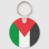 Porte-clés Drapeau palestinien Libérez la Palestine customisé (Verso)