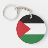 Porte-clés Drapeau palestinien Libérez la Palestine customisé (Devant)