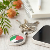 Porte-clés Drapeau palestinien Libérez la Palestine customisé (Côté )
