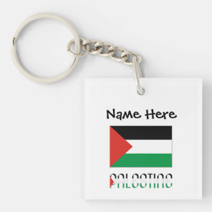 Porte-clés Drapeau Palestinien Palestine Personnalisation Noi