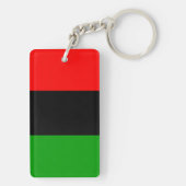 Porte-clés Drapeau panafricain rouge, noir, vert (Dos)