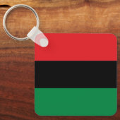 Porte-clés Drapeau panafricain UNIA Kwanzaa (Recto)