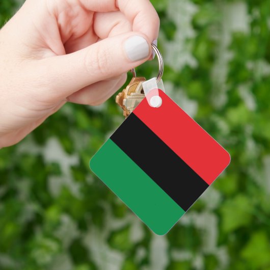 Porte-clés Drapeau panafricain UNIA Kwanzaa (main)