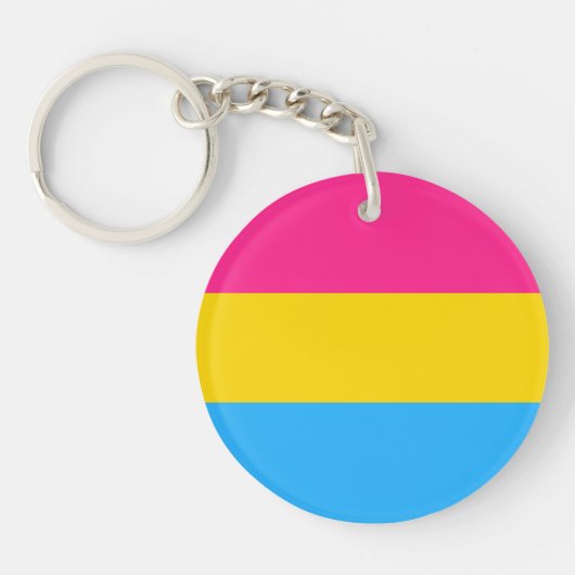 PORTE-CLÉS "DRAPEAU PANSEXUAL DE FIERTÉ " (Devant)
