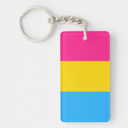 Porte-clés Drapeau Pansexuel (Devant)