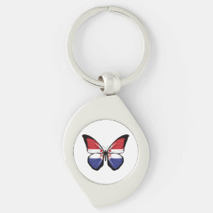 Porte-clés Drapeau papillon de Croatie