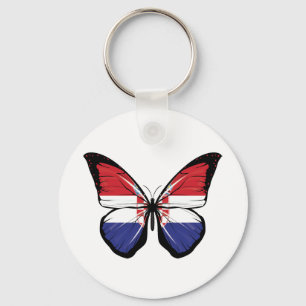 Porte-clés Drapeau papillon de Croatie
