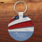 Porte-clés Drapeau patriotique américain (Recto)
