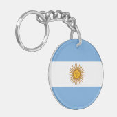 Porte-clés Drapeau patriotique argentin (Devant gauche)
