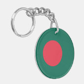 Porte-clés drapeau patriotique bangladais (Devant gauche)