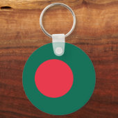 Porte-clés drapeau patriotique bangladais (Recto)
