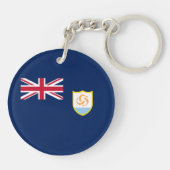 Porte-clés Drapeau patriotique d'Anguilla (Dos)