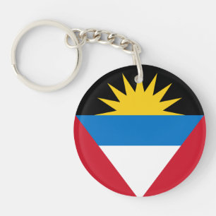 Porte-clés Drapeau patriotique d'Antigua-et-Barbuda