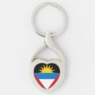 Porte-clés Drapeau patriotique d'Antigua-et-Barbuda