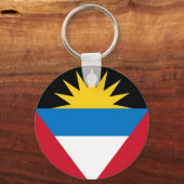 Porte-clés Drapeau patriotique d'Antigua-et-Barbuda (Recto)