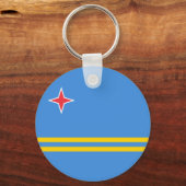 Porte-clés Drapeau patriotique d'Aruba (Recto)