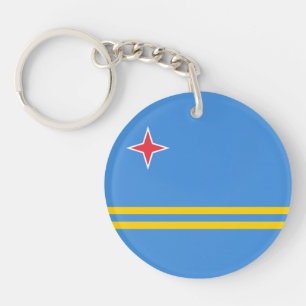 Porte-clés Drapeau patriotique d'Aruba
