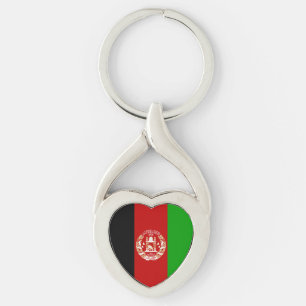 Porte-clés Drapeau patriotique de l'Afghanistan
