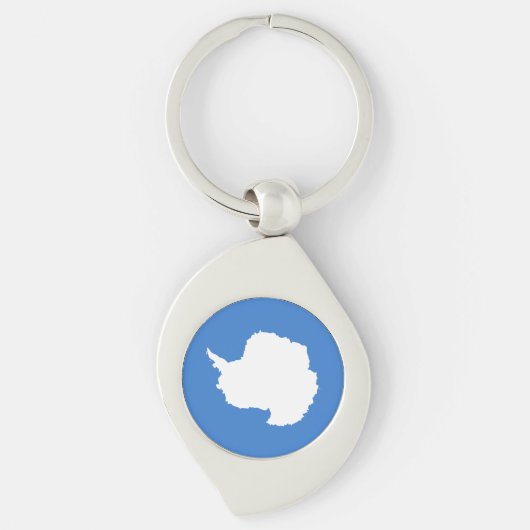 Porte-clés Drapeau patriotique de l'Antarctique (Devant)