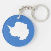 Porte-clés Drapeau patriotique de l'Antarctique (Dos)