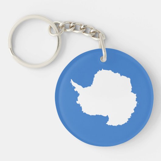 Porte-clés Drapeau patriotique de l'Antarctique (Devant)